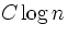 $C\log n$