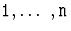 ${\hbox{\tt 1}},\ldots,{\hbox{\tt n}}$